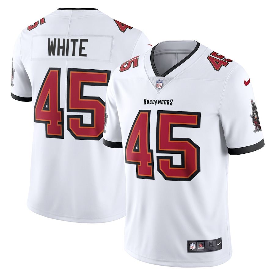 Men’s Tampa Bay Buccaneers Devin White Nike White Vapor Limited Player Jersey