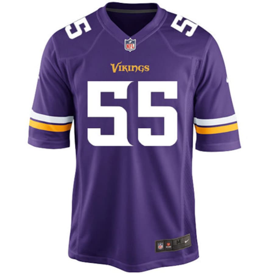 Youth Minnesota Vikings Anthony Barr Nike Purple Team Color Game Jersey