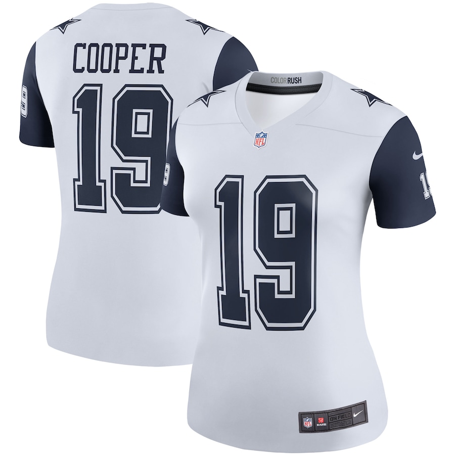 Women’s Dallas Cowboys Amari Cooper Nike White Color Rush Legend Player Jersey