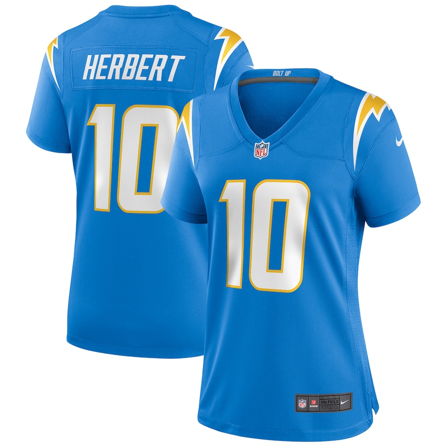 Women’s Los Angeles Chargers Justin Herbert Nike Powder Blue Game Jersey