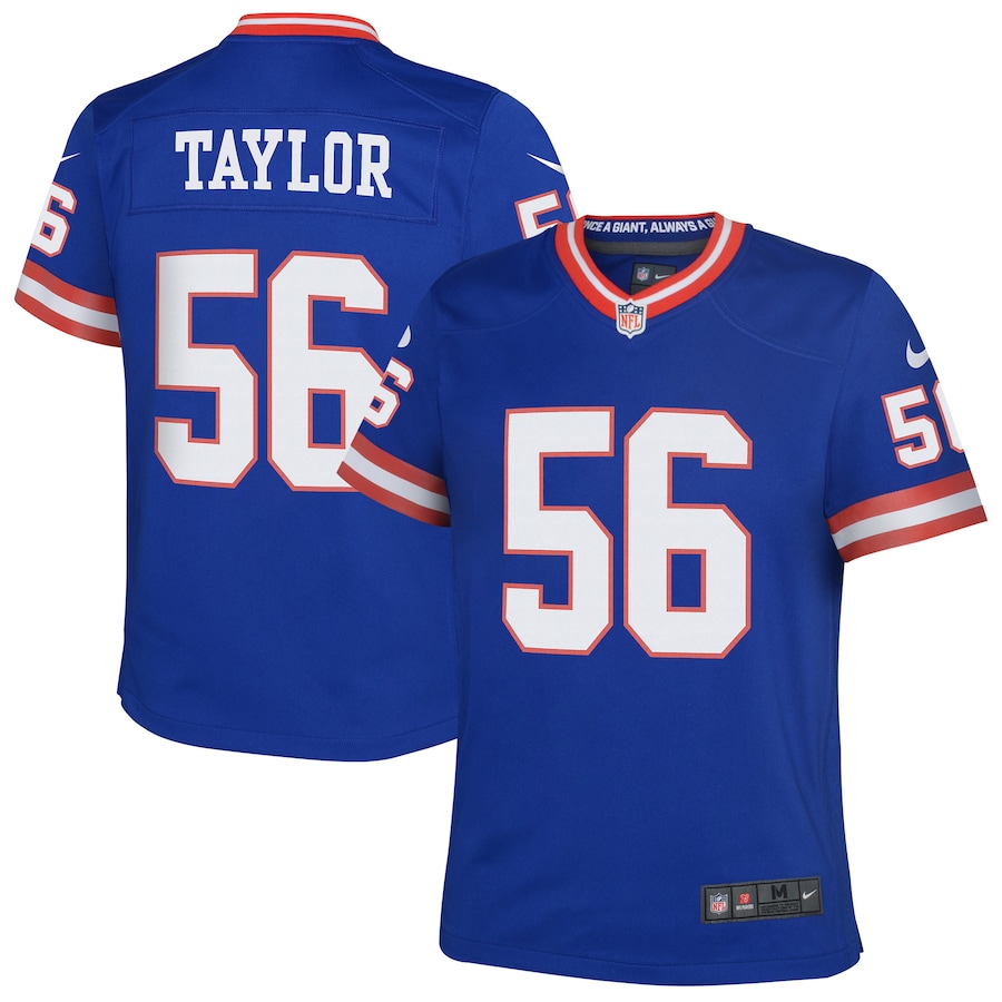 Youth New York Giants Lawrence Taylor Nike Royal Classic Retired Player Game Jersey