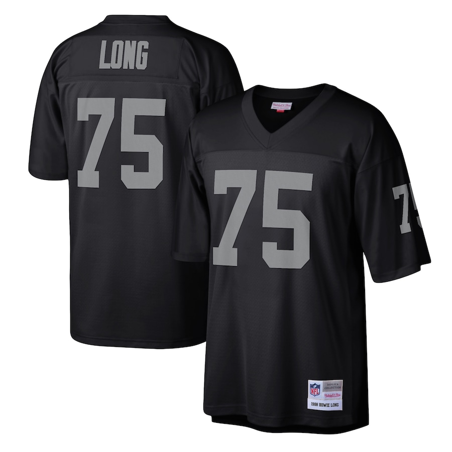 Men’s Las Vegas Raiders Howie Long Mitchell & Ness Black Legacy Replica Jersey