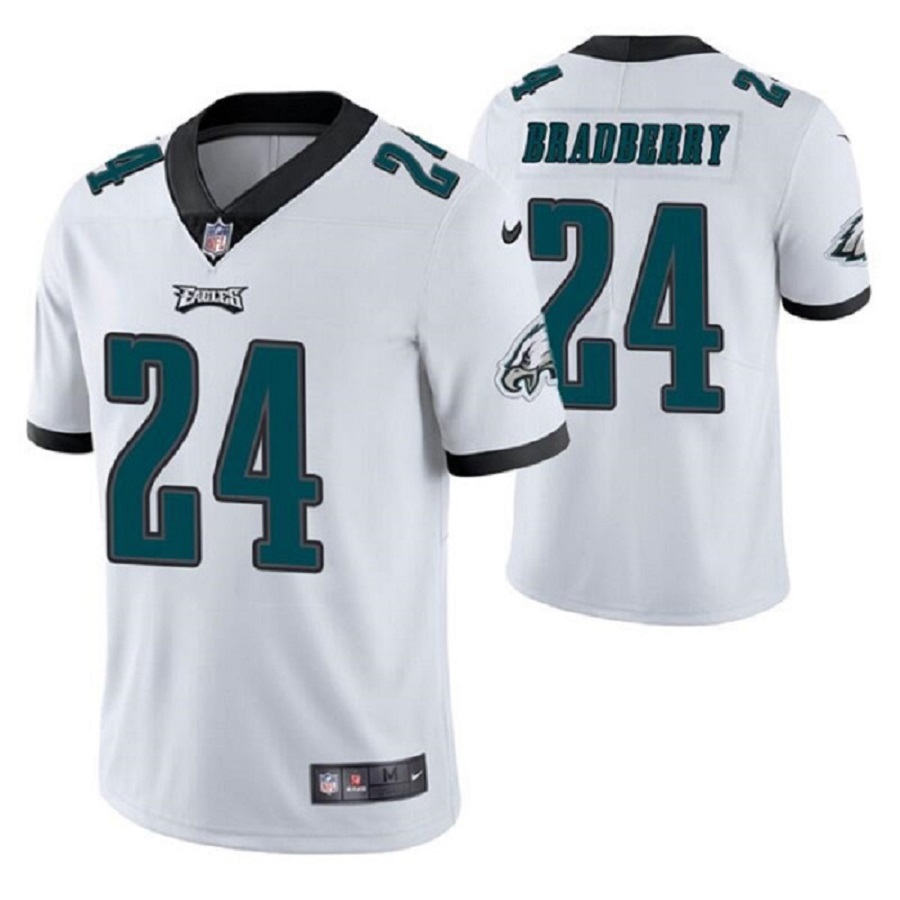 Men's Philadelphia Eagles 24 James Bradberry White Vapor Untouchable Limited Stitched Jersey