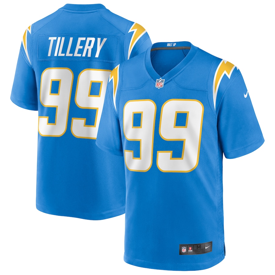 Men’s Los Angeles Chargers Jerry Tillery Nike Powder Blue Game Jersey
