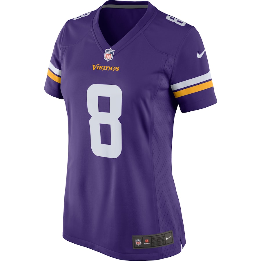 Women’s Minnesota Vikings Kirk Cousins Nike Purple Game Player Jersey