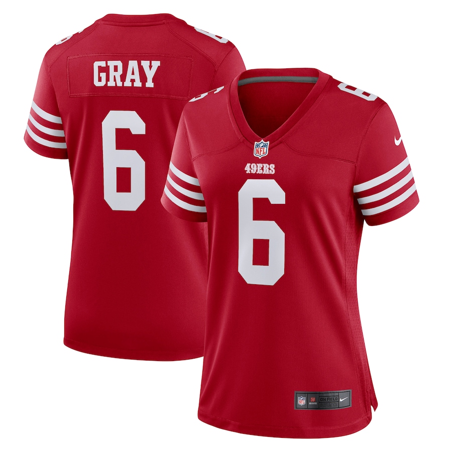 Women’s San Francisco 49ers Danny Gray Nike Scarlet Game Player Jersey