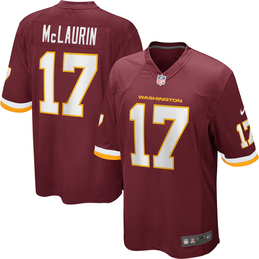 Men’s Washington Football Team Terry McLaurin Nike Burgundy Player Game Jersey
