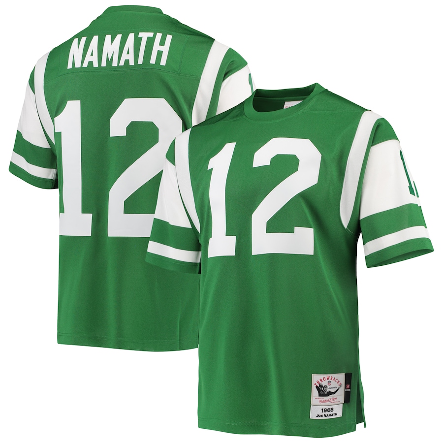 Men’s New York Jets Joe Namath Mitchell & Ness Green Authentic Retired Player Jersey