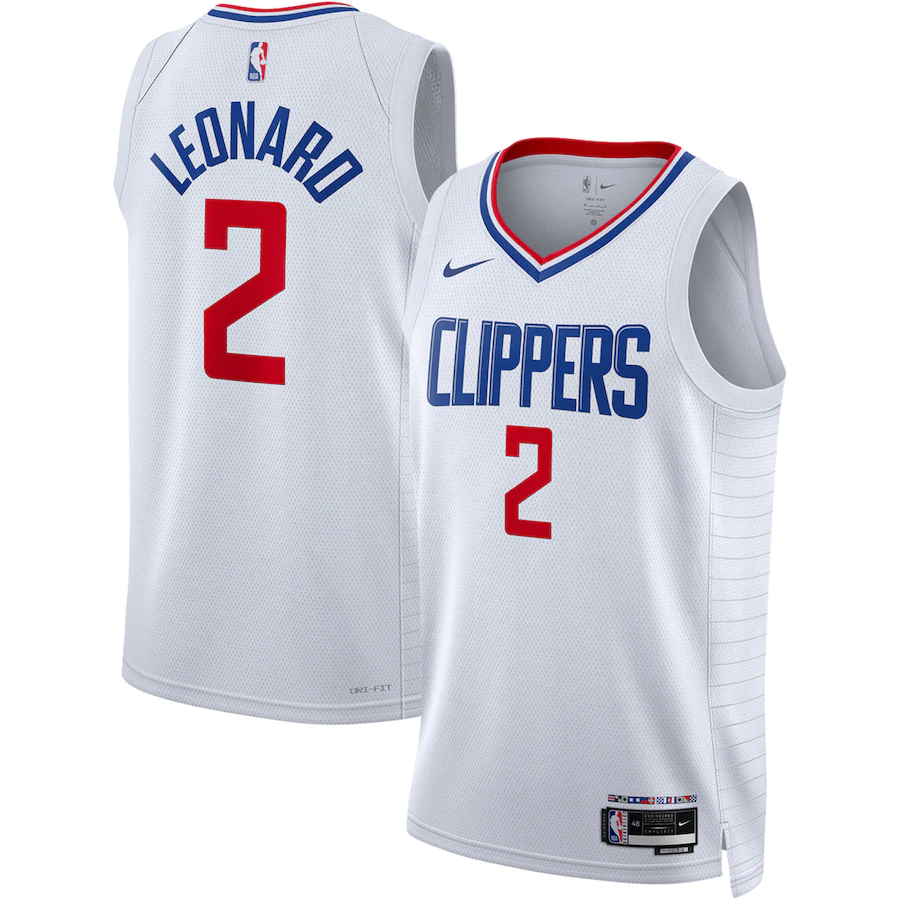 Men's LA Clippers Kawhi Leonard White 2022-23 Swingman Jersey - Association Edition