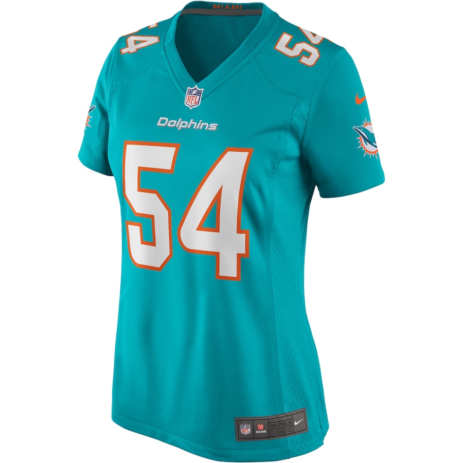Women’s Miami Dolphins Zach Thomas Nike Aqua Game Retired Player Jersey