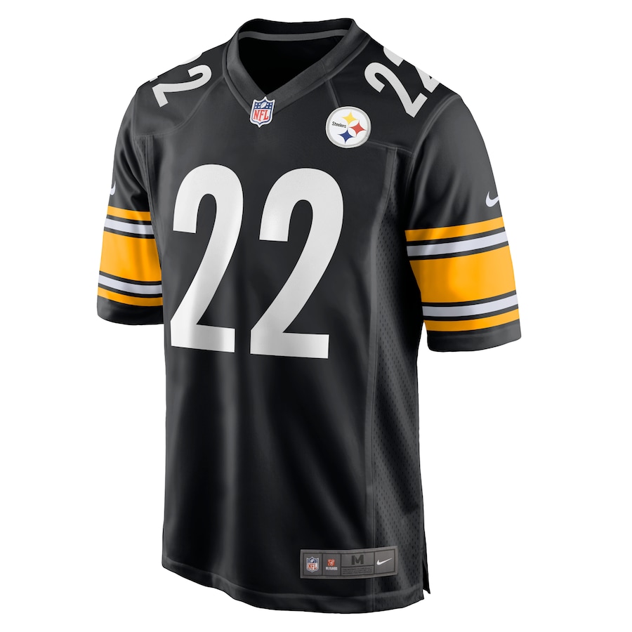 Youth Pittsburgh Steelers Najee Harris Nike Black 2021 NFL Draft First Round Pick Game Jersey