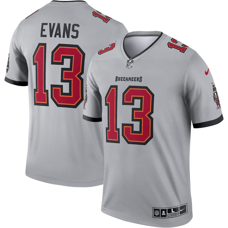 Men’s Tampa Bay Buccaneers Mike Evans Nike Gray Inverted Legend Jersey
