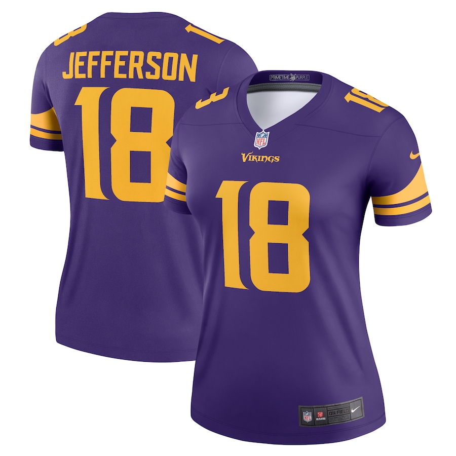 Women's Minnesota Vikings Justin Jefferson Nike Purple Alternate Legend Jersey