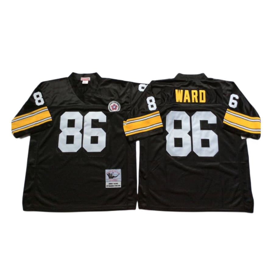 Men's Pittsburgh Steelers Hines Ward Mitchell & Ness Black 1975 Jersey