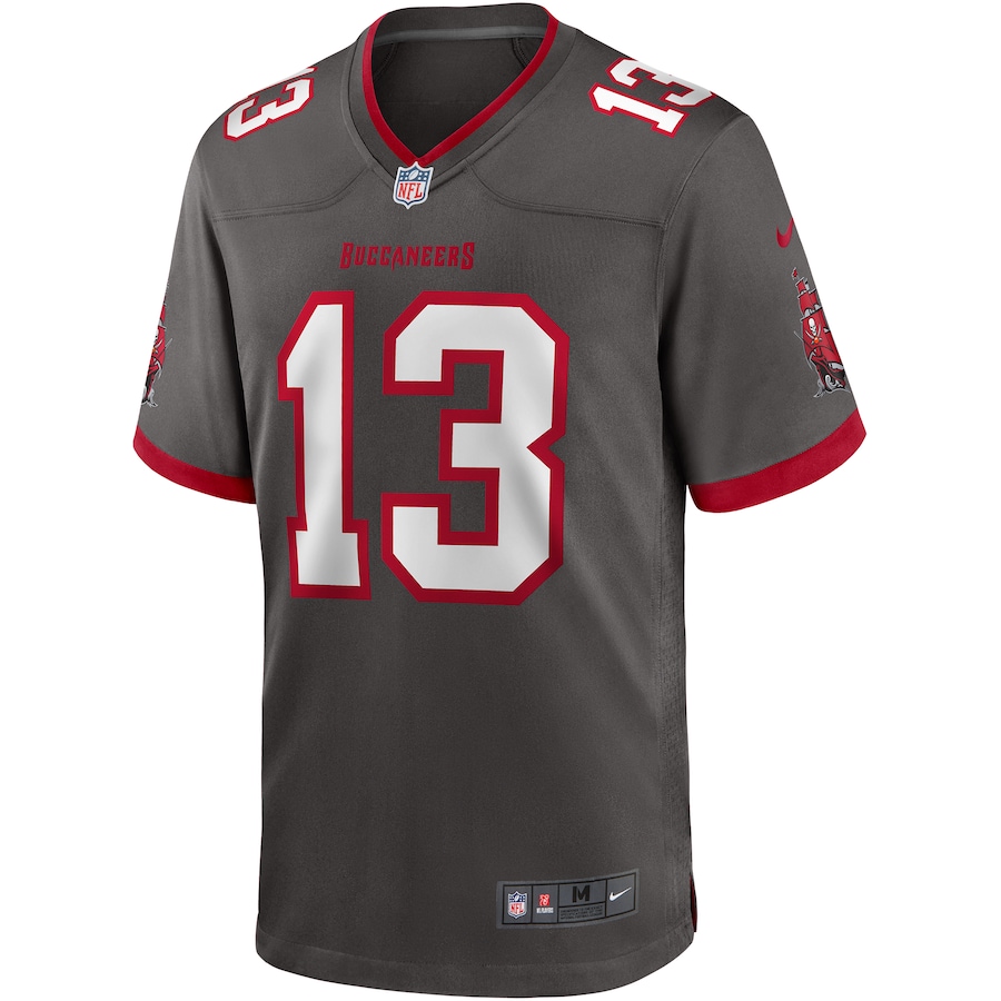 Men’s Tampa Bay Buccaneers Mike Evans Nike Pewter Alternate Game Jersey