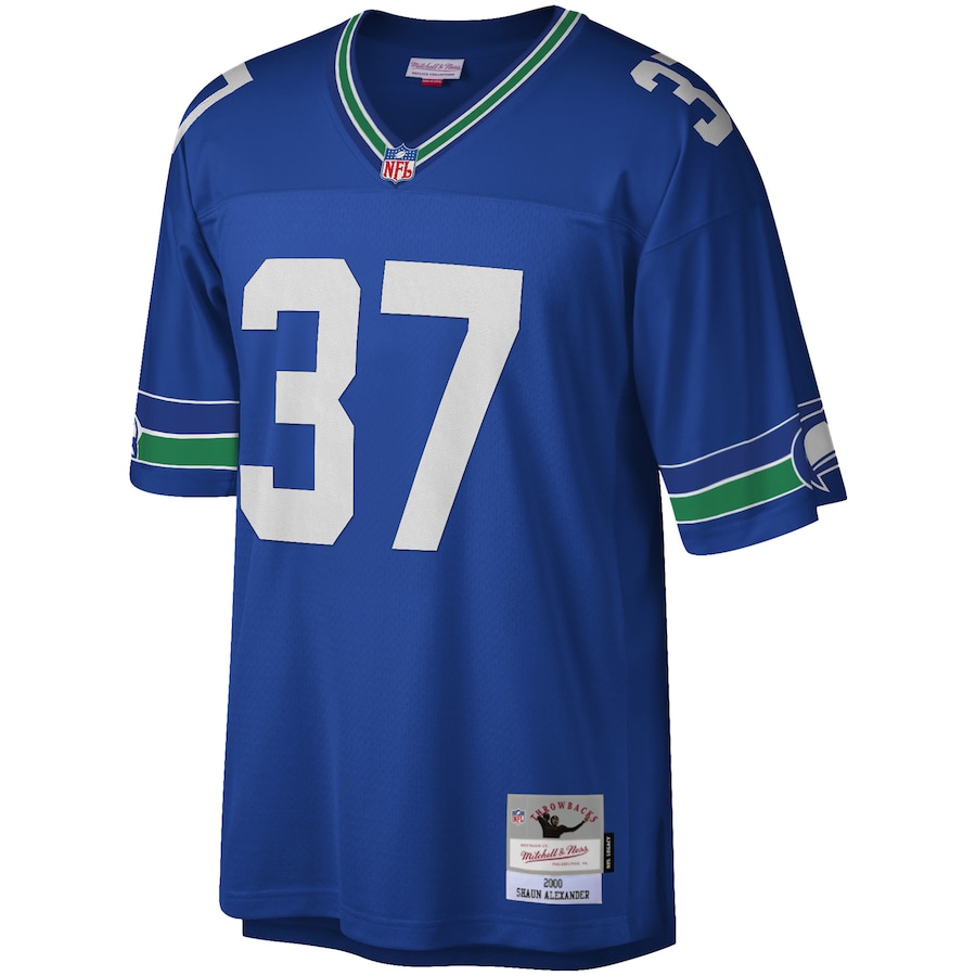 Men’s Seattle Seahawks Shaun Alexander Mitchell & Ness Royal 2000 Legacy Replica Jersey