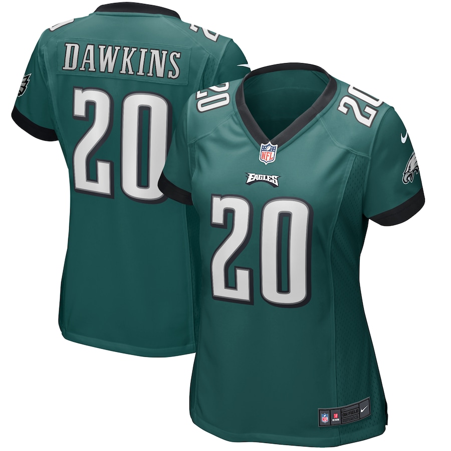 Women’s Philadelphia Eagles Brian Dawkins Nike Midnight Green Game Retired Player Jersey