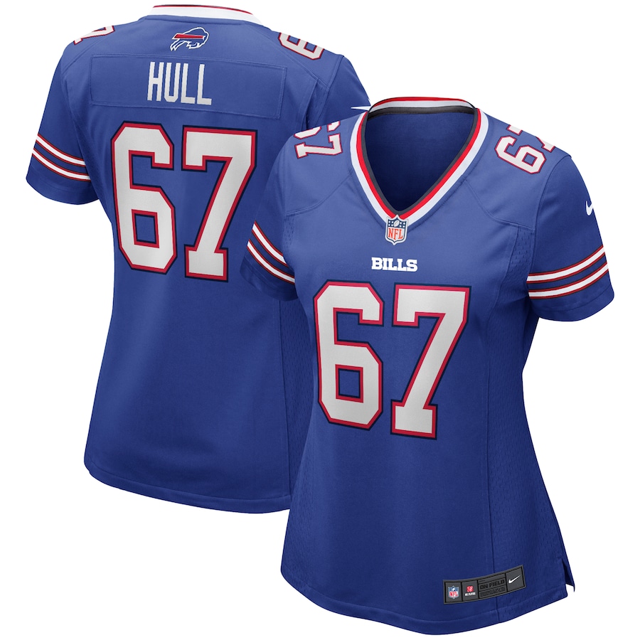 Women’s Buffalo Bills Kent Hull Nike Royal Game Retired Player Jersey