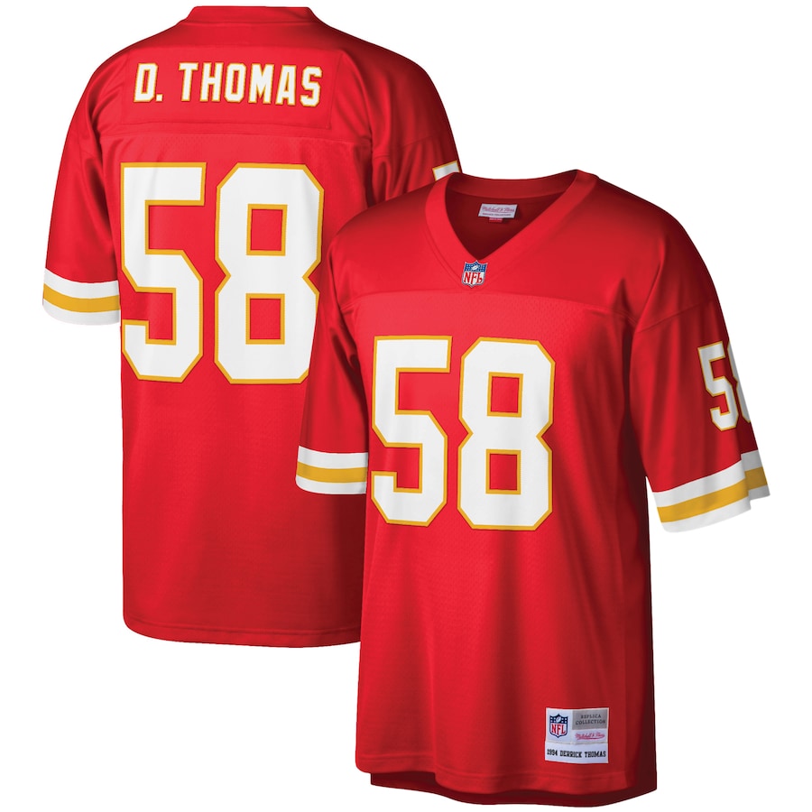 Men’s Kansas City Chiefs Derrick Thomas Mitchell & Ness Red 1994 Legacy Replica Jersey