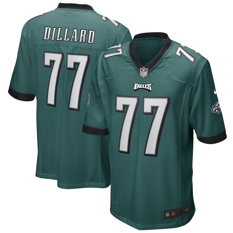 Men’s Philadelphia Eagles Andre Dillard Nike Midnight Green Game Player Jersey
