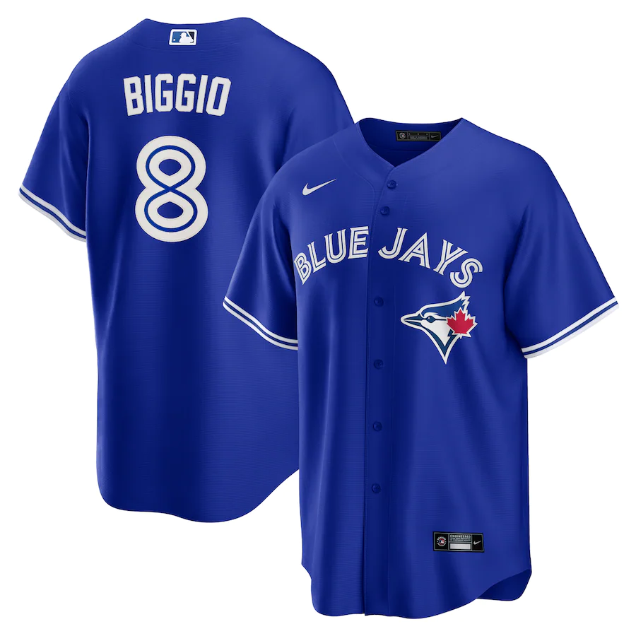 Men's Toronto Blue Jays Cavan Biggio Royal Replica Player Name Jersey
