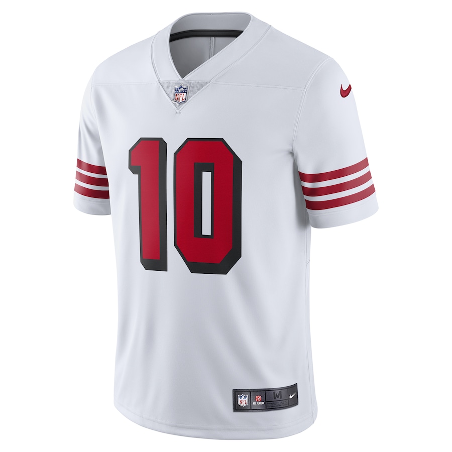 Men’s San Francisco 49ers Jimmy Garoppolo Nike White Color Rush Vapor Untouchable Limited Player Jersey