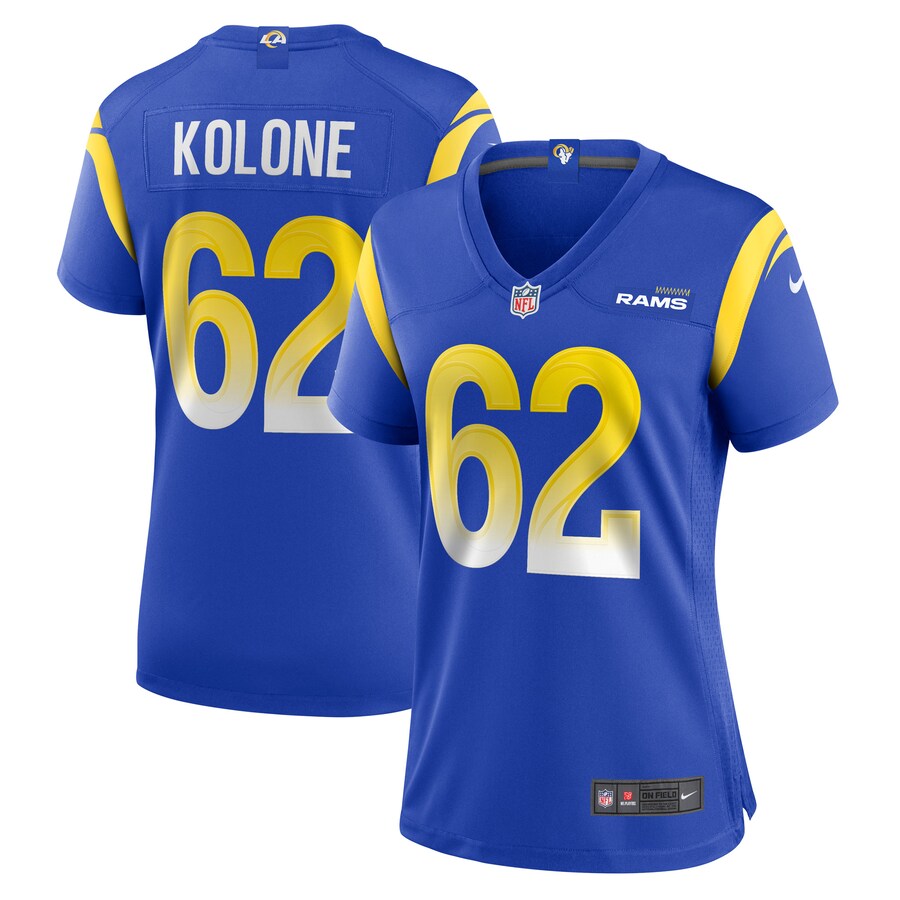 Women’s Los Angeles Rams Jeremiah Kolone Nike Royal Team Game Player Jersey
