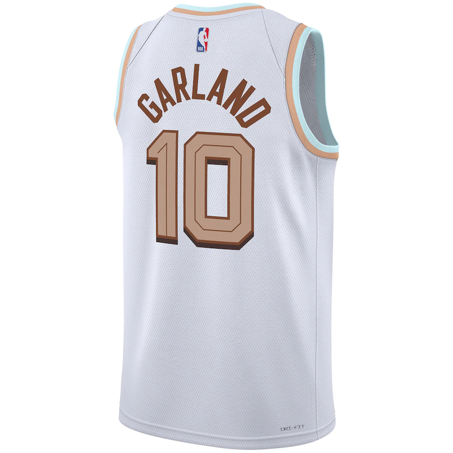 Men's Cleveland Cavaliers Darius Garland White 2022-23 Swingman Jersey - City Edition