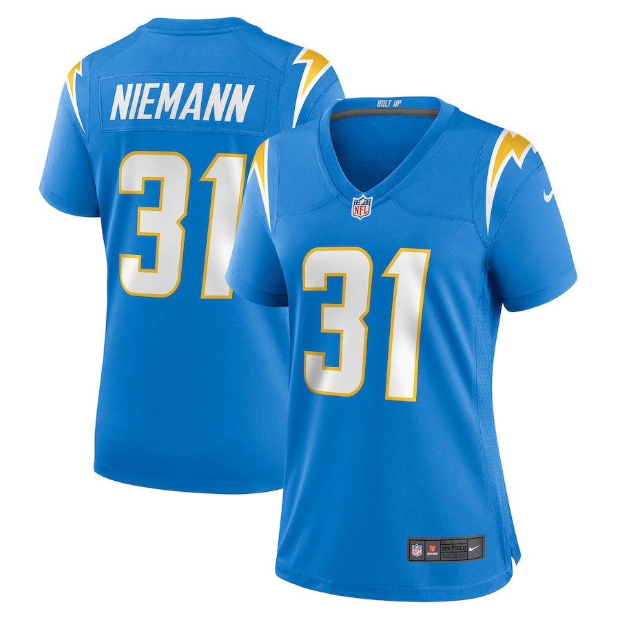 Women’s Los Angeles Chargers Nick Niemann Nike Powder Blue Game Player Jersey