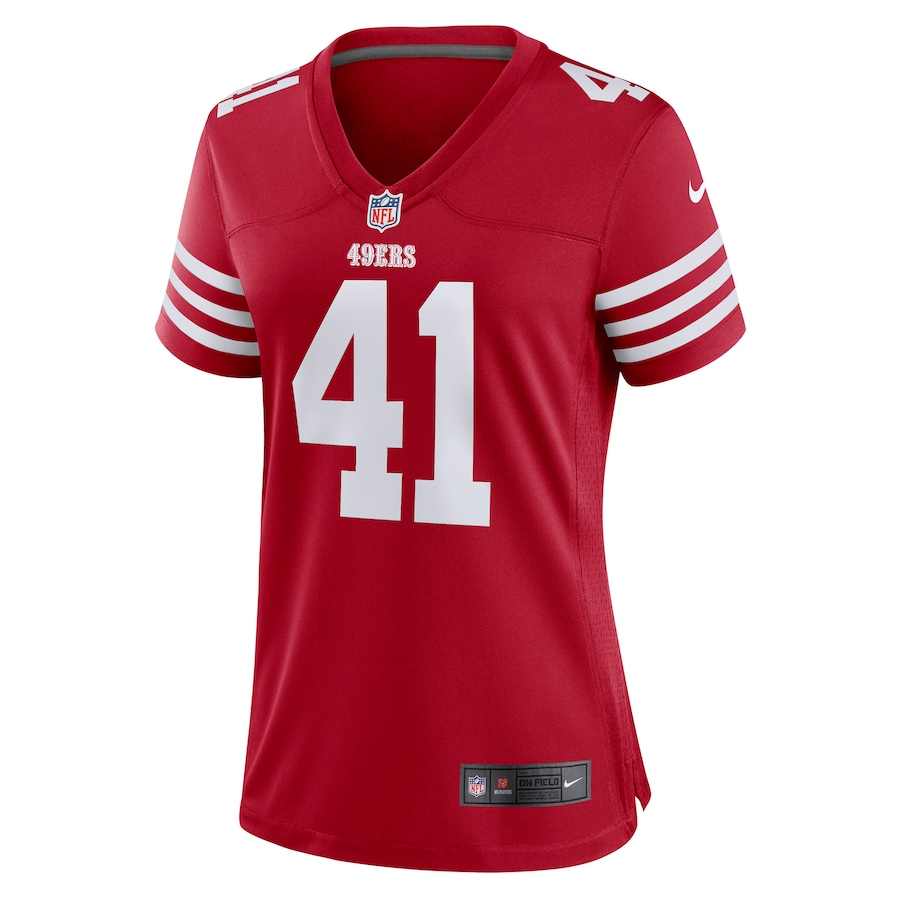 Women’s San Francisco 49ers Tayler Hawkins Nike Scarlet Game Player Jersey