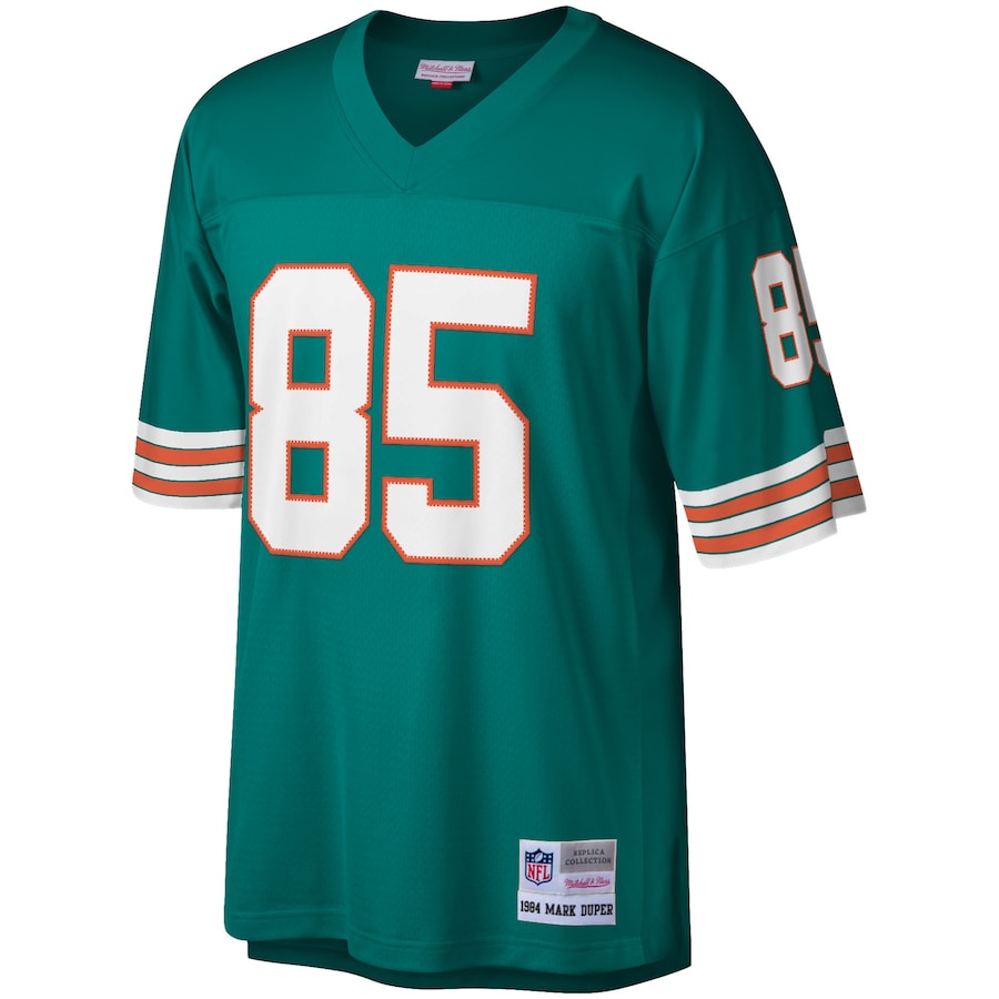 Men’s Miami Dolphins Mark Duper Mitchell & Ness Aqua 1984 Retired Player Legacy Replica Jersey