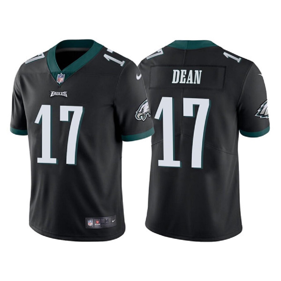Men's Philadelphia Eagles Nakobe Dean Black Vapor Untouchable Limited Stitched Jersey