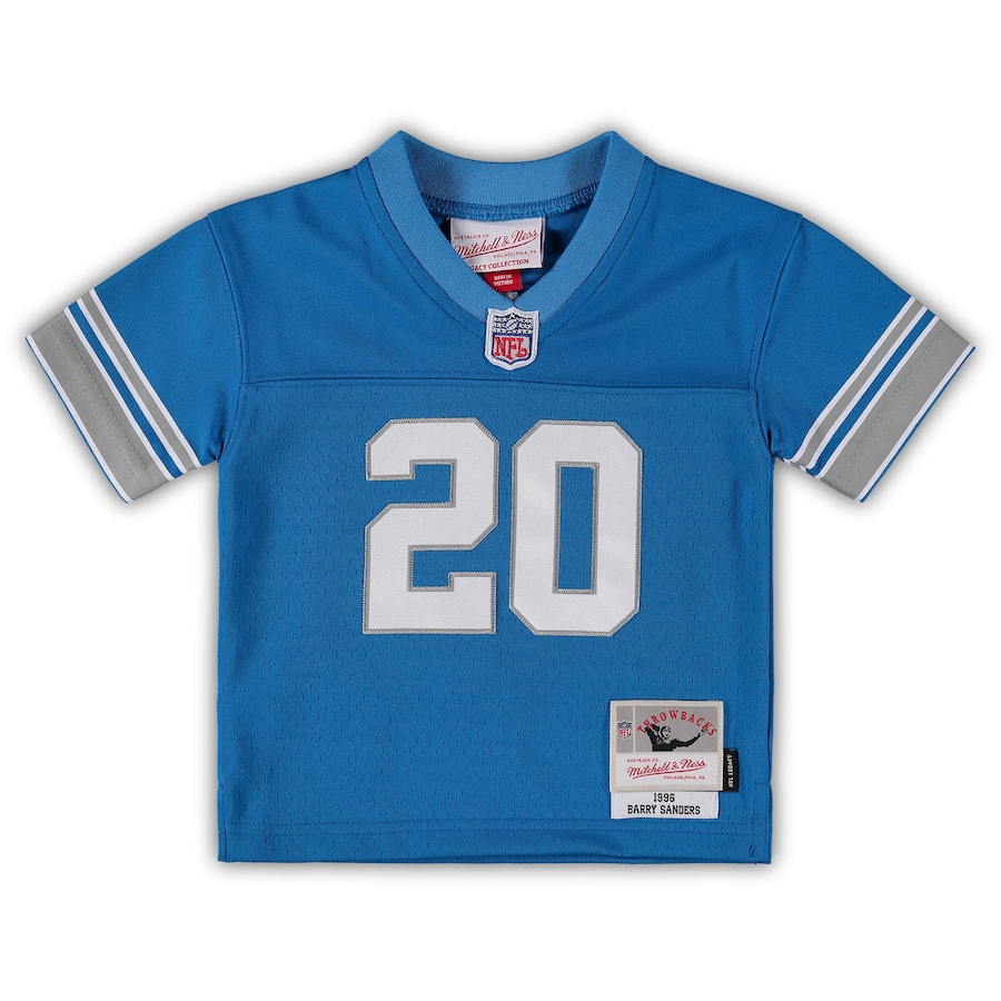Infant Detroit Lions Barry Sanders Mitchell & Ness Blue 1996 Retired Legacy Jersey