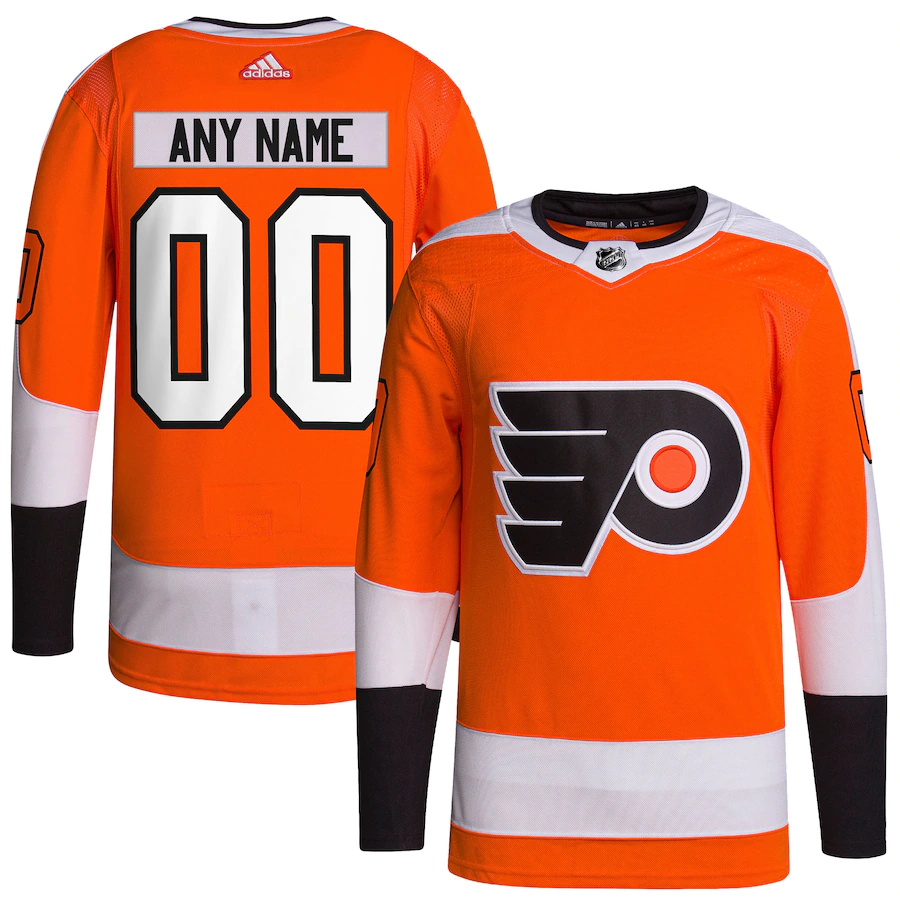 Men's Philadelphia Flyers adidas Black Alternate Primegreen Authentic Pro Custom Jersey