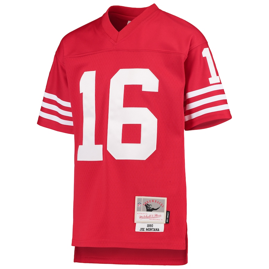 Youth San Francisco 49ers Joe Montana Mitchell & Ness Scarlet 1990 Legacy Retired Player Jersey