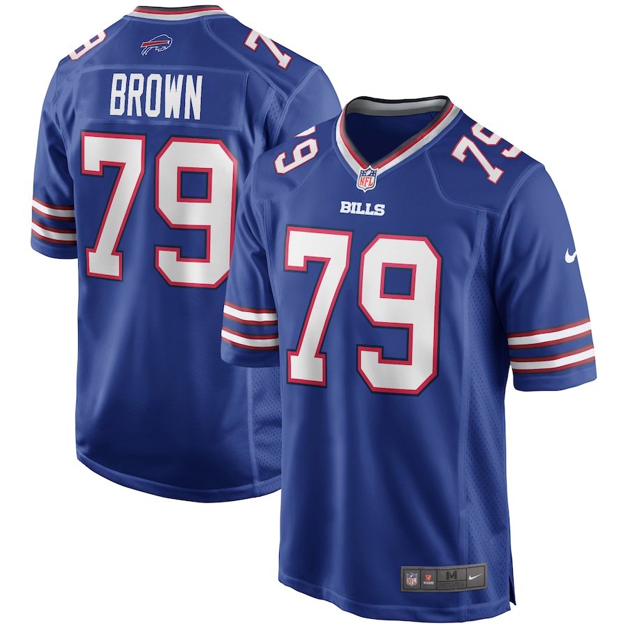 Men’s Buffalo Bills Ruben Brown Nike Royal Game Retired Player Jersey
