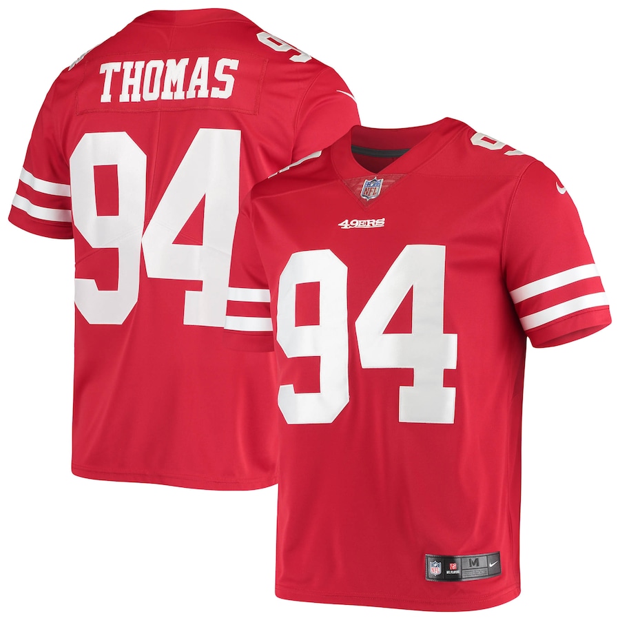 Men’s San Francisco 49ers Solomon Thomas Nike Scarlet Vapor Limited Player Jersey