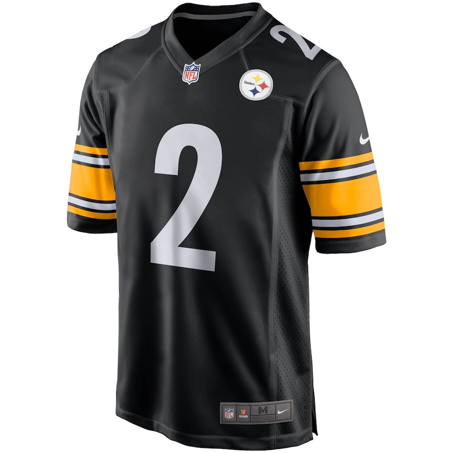 Men’s Pittsburgh Steelers Mason Rudolph Nike Black Game Player Jersey