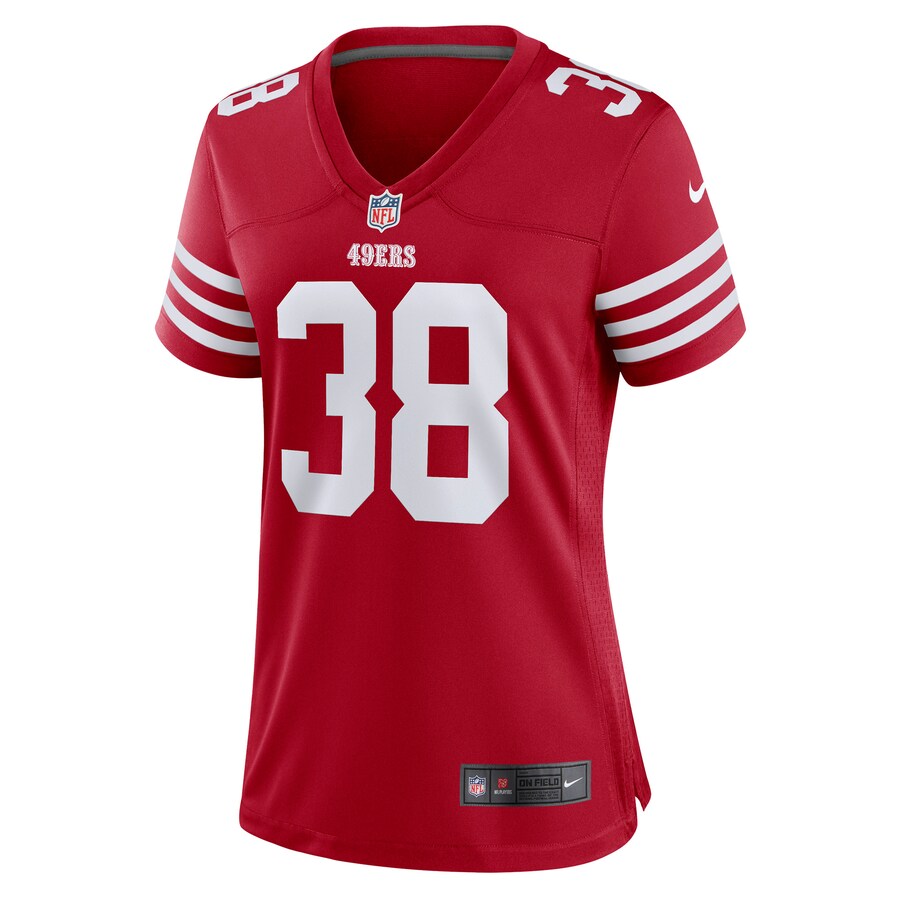Women’s San Francisco 49ers Deommodore Lenoir Nike Scarlet Game Player Jersey