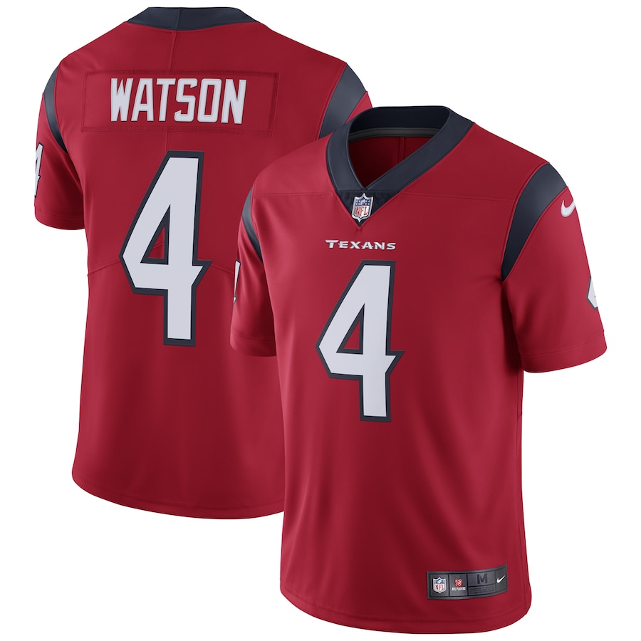 Men’s Houston Texans Deshaun Watson Nike Red Vapor Untouchable Limited Jersey