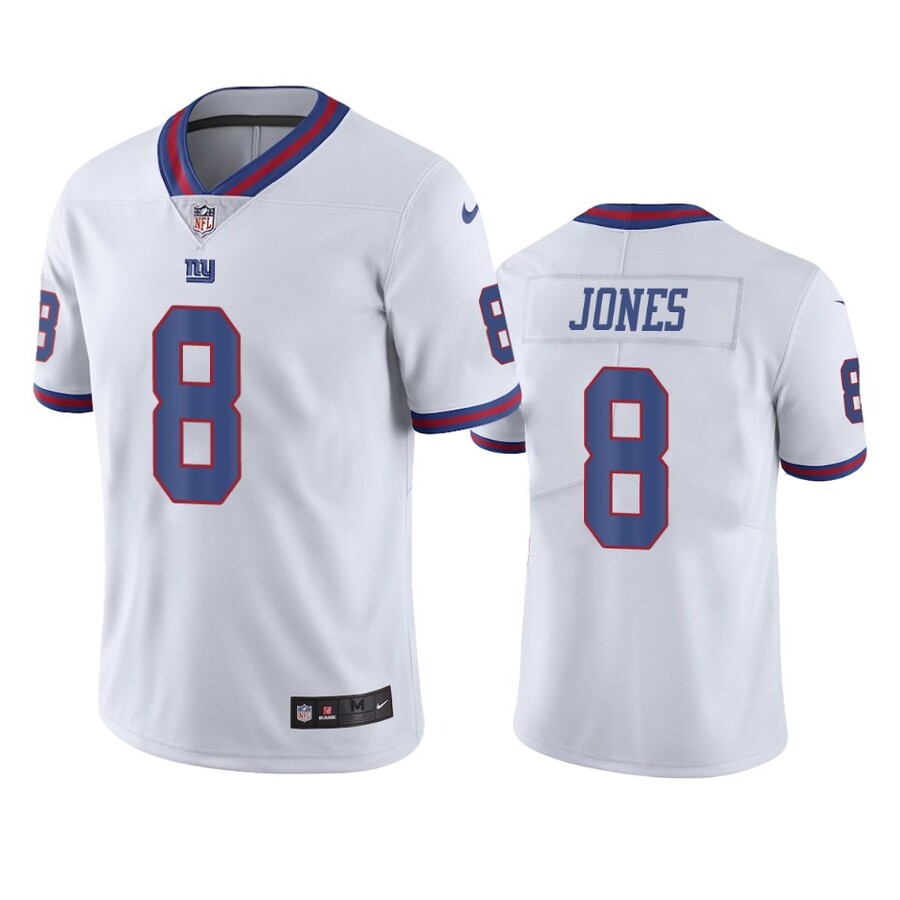 Men's New York Giants Daniel Jones White Alternate Color Rush Limited Jersey