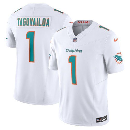 Men's - Miami Dolphins Tua Tagovailoa White 2023 Vapor F.U.S.E. Limited Jersey