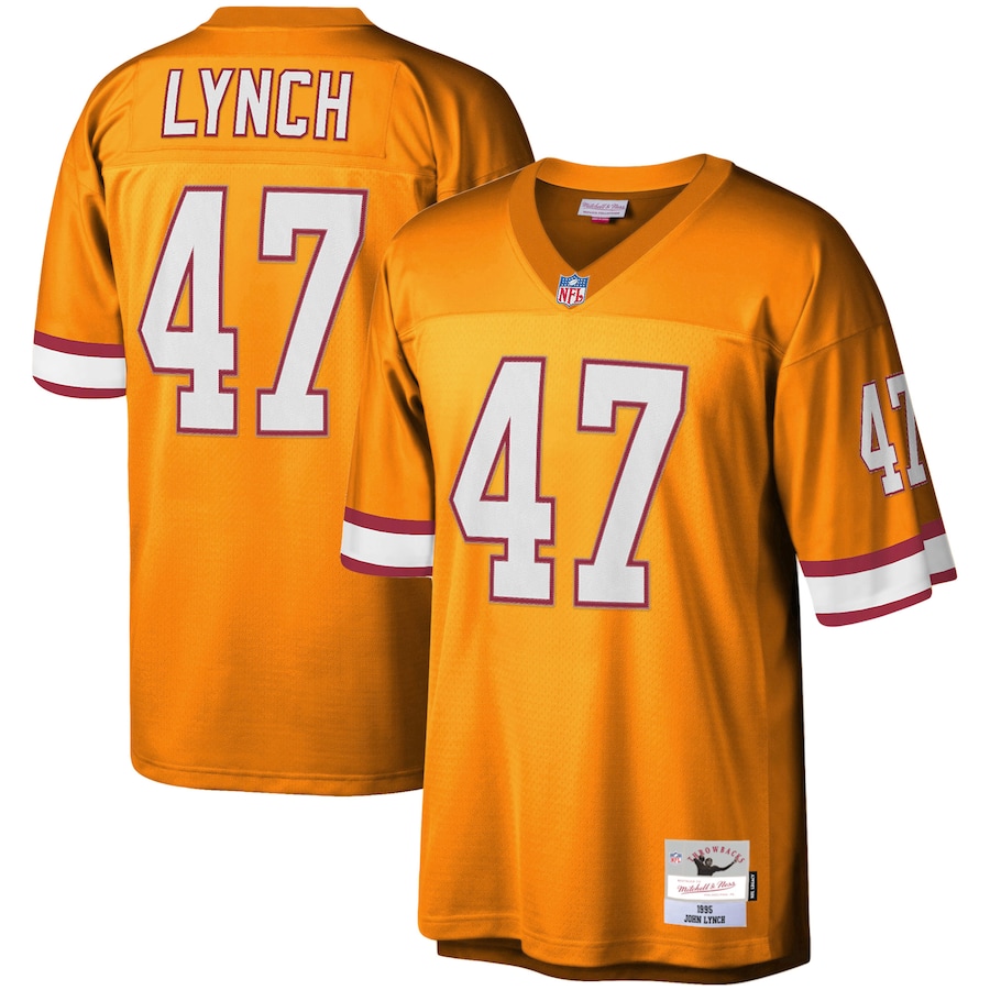 Men’s Tampa Bay Buccaneers John Lynch Mitchell & Ness Orange Legacy Replica Jersey