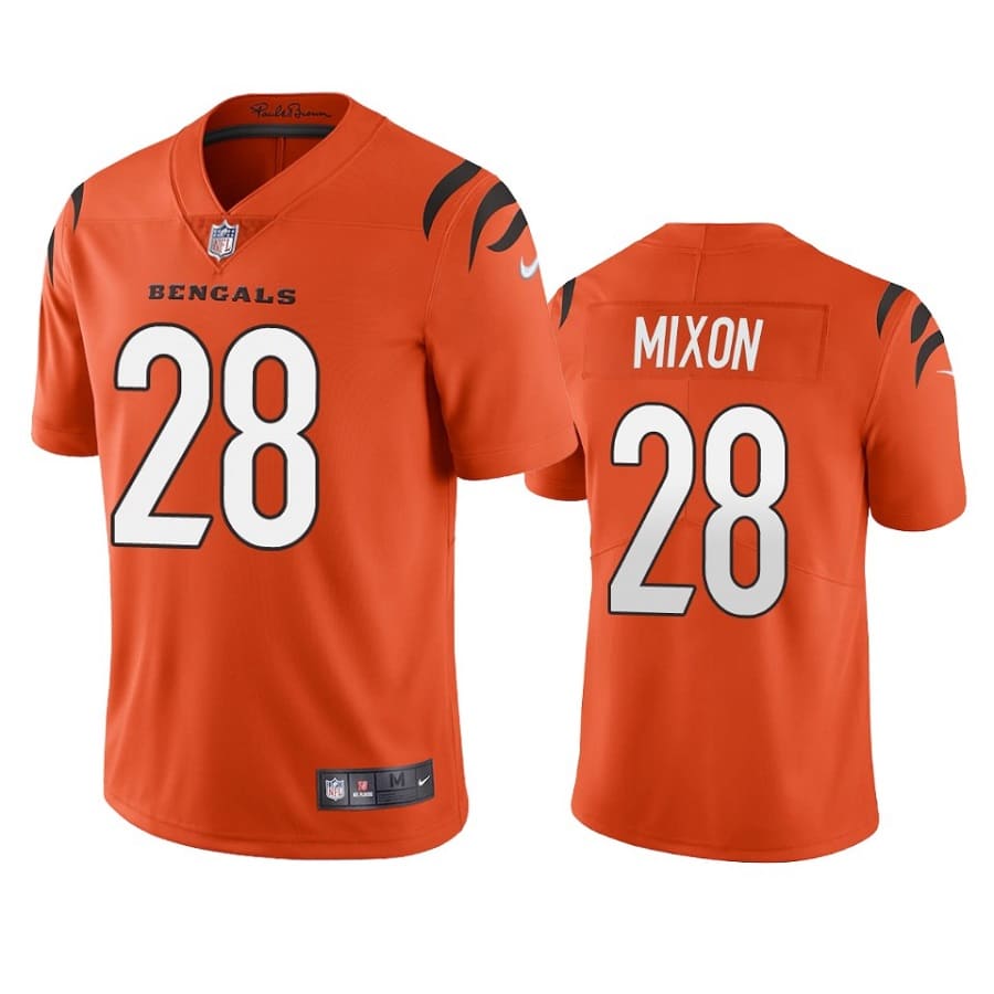 Men's Cincinnati Bengals Joe Mixon Orange Alternate Vapor Limited Jersey