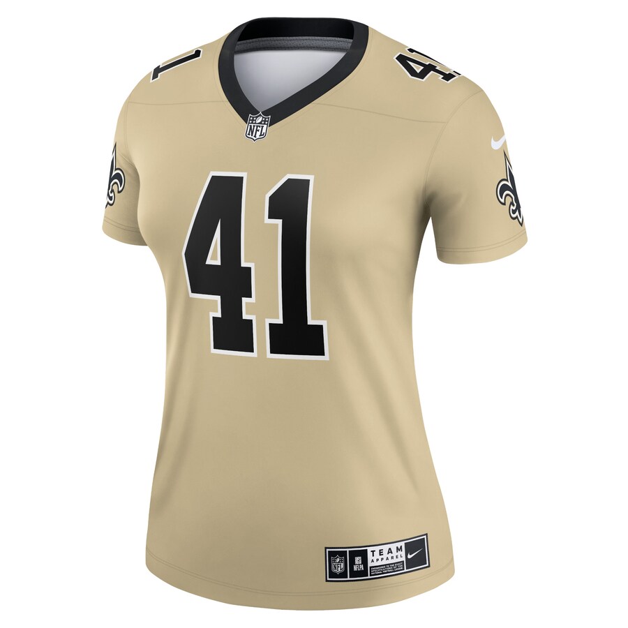 Women’s New Orleans Saints Alvin Kamara Nike Gold Inverted Legend Jersey