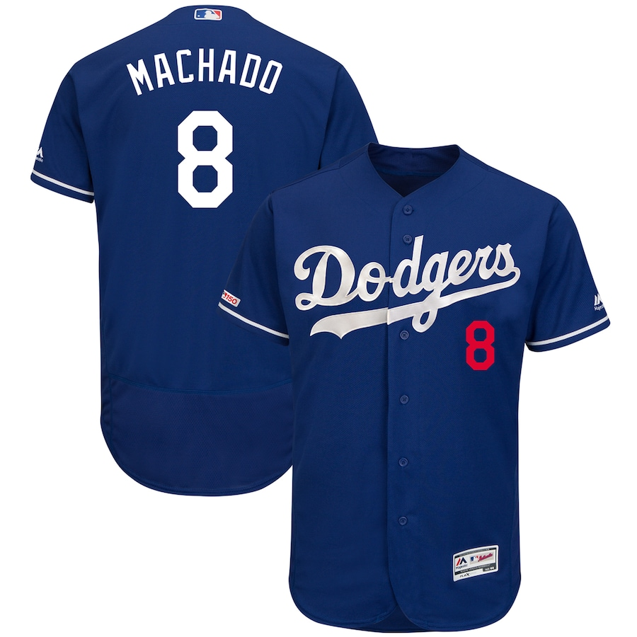 Men's Los Angeles Dodgers Manny Majestic Royal Authentic Collection Flex Base Player Jersey