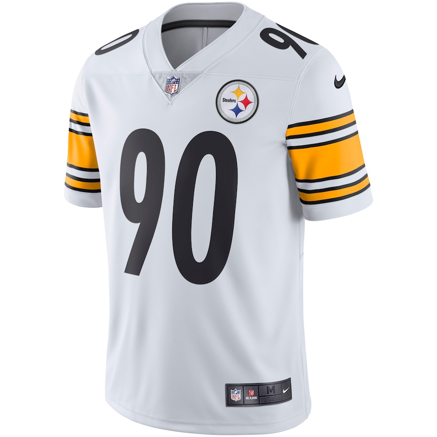 Men’s Pittsburgh Steelers T.J. Watt Nike White Vapor Untouchable Limited Jersey