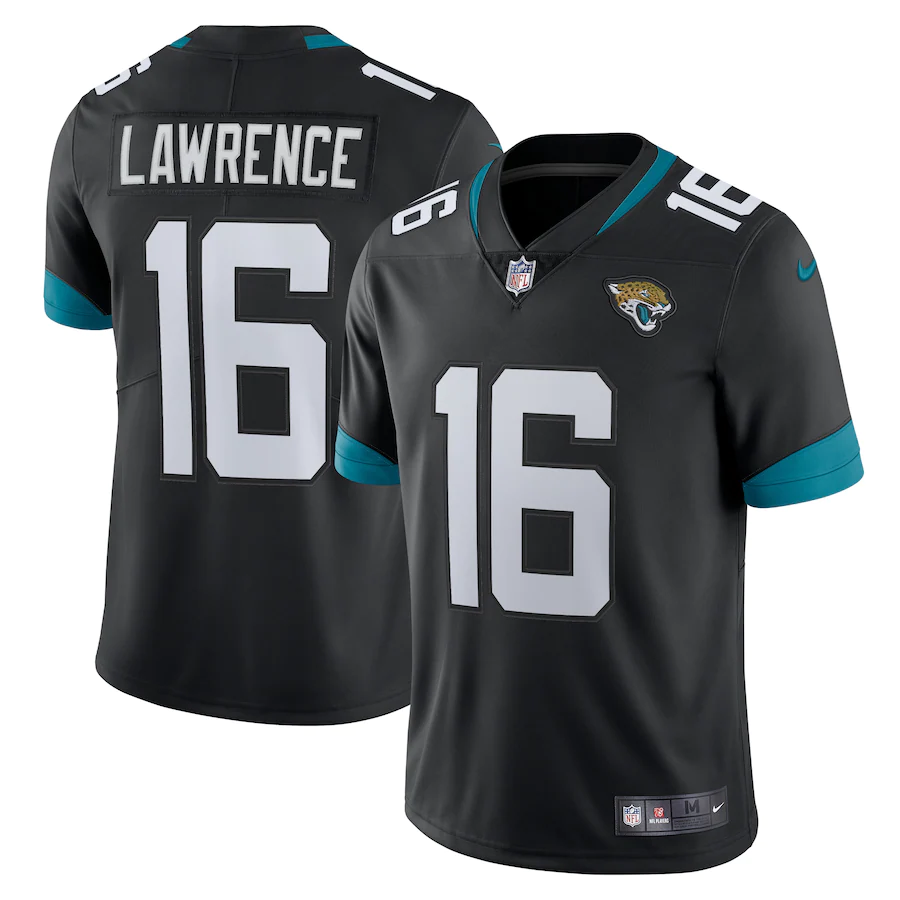 Men's Jacksonville Jaguars Trevor Lawrence Black Alternate Vapor Limited Jersey