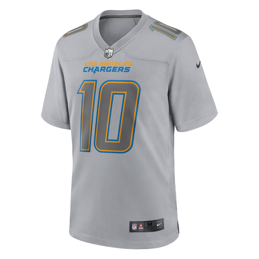 Men’s Los Angeles Chargers Justin Herbert Nike Gray Atmosphere Fashion Game Jersey