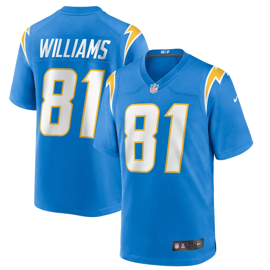 Men’s Los Angeles Chargers Mike Williams Nike Powder Blue Game Jersey